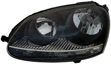 Scheinwerfer für VW Golf 5 03-09 schwarz links rechts Klarglas SWV06TB