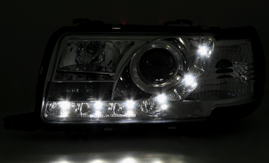 Scheinwerfer mit LED für Audi 80 B4 in Chrom | AD-Tuning
