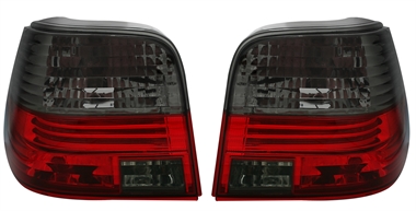 Rückleuchten Set für VW Golf 4 Limo in Rot-Smoke