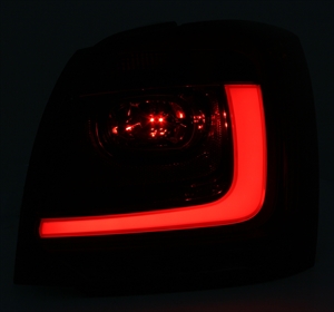 LED Upgrade Design Rückleuchten für VW Polo 6R 09-14 schwarz/rauch