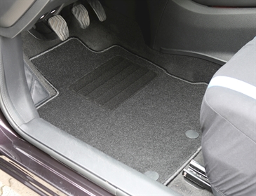 Auto Gummi Fußmatten Schwarz Premium Set für VW Golf 5 Scirocco