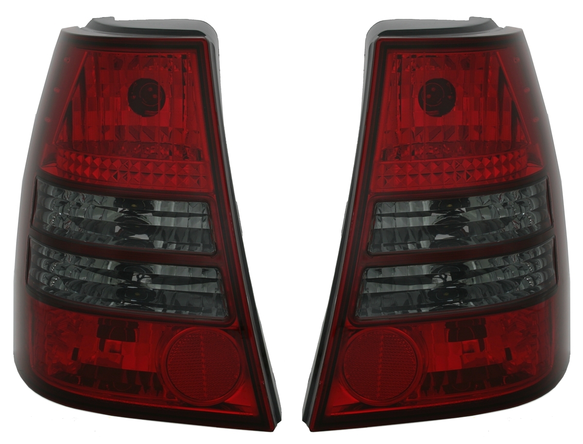 Set Rückleuchten Heckleuchten Rot Smoke klarglas 4-Türer für VW