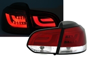 LightBar Rückleuchten für VW Golf 6 in Rot-Weiß