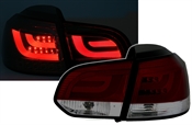 LightBar Rückleuchten für VW Golf 6 in Rot-Smoke