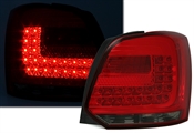 LED Rückleuchten für VW Polo 6R in Rot-Smoke