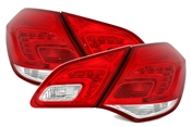 LED Rückleuchten für Opel Astra J in Rot-Weiß