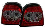 LED Rückleuchten für VW Golf 3 in Rot-Smoke