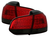 LED Rückleuchten für VW Golf 6 Limo in Rot-Smoke