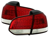 LED Rückleuchten für VW Golf 6 Limo in Rot-Weiß