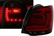 LED Rückleuchten für VW Polo 6R in Rot-Smoke